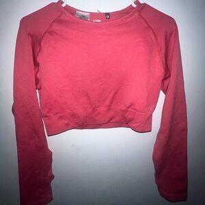 NWOT AYBL Workout Long Sleeve Crop Top XL